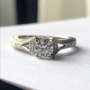Diamond Engagement Ring Wedding Anniversary Bands